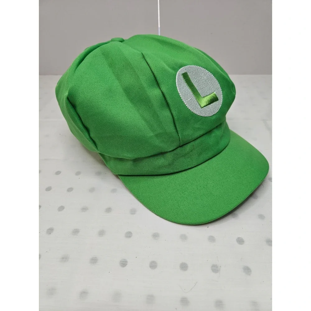 Luigi Hat Green Baseball Cap‎ Cosplay Costume Accessory